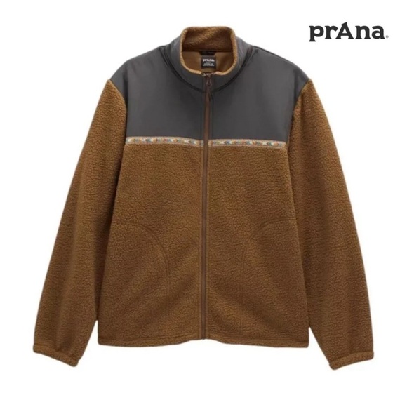 Prana Hurricane F2 unisex fleece jacket size medium. 90’s. Sepia color (brown) - Picture 1 of 10
